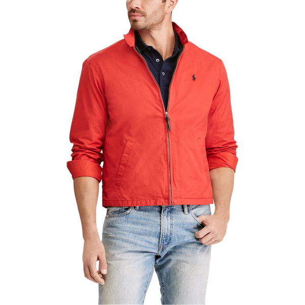 Bonfire Red Cotton Twill Jacket Polo Ralph Lauren 5