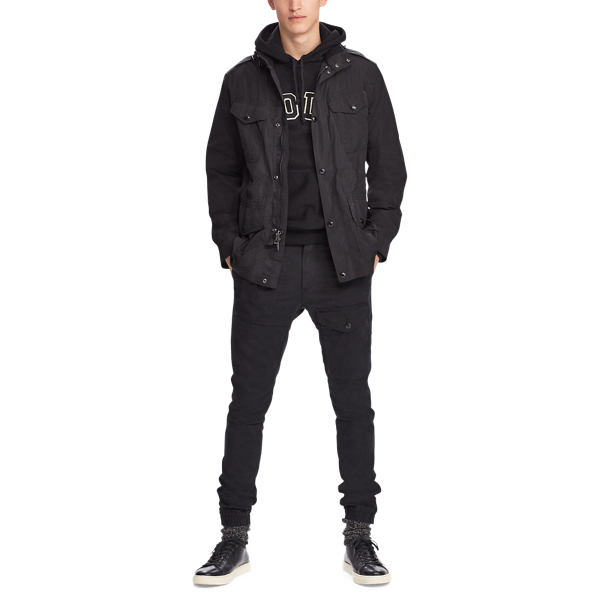 Black Hooded Field Jacket Polo Ralph Lauren 3
