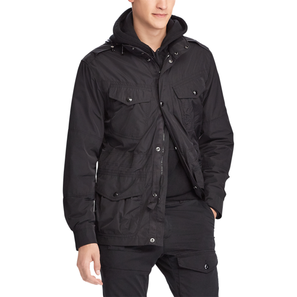 Black Hooded Field Jacket Polo Ralph Lauren 4