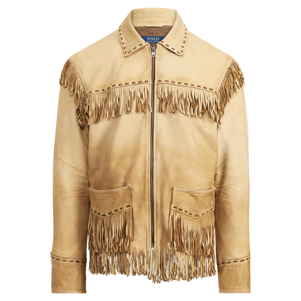Ralph lauren fringe jacket outlet