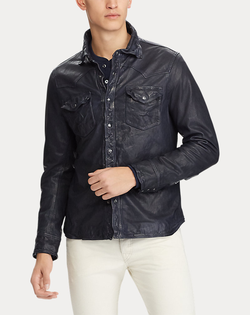 Leather Western Overshirt Leather Western Overshirt