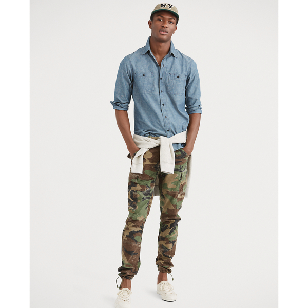 ★★POLO RALPH LAUREN★★ Classic fit chambray work shirt bl Classic Fit Chambray Shirt | Ralph Lauren