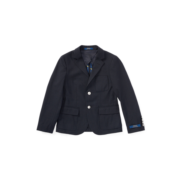 Navy Stretch Twill Blazer Boys 8-20 1