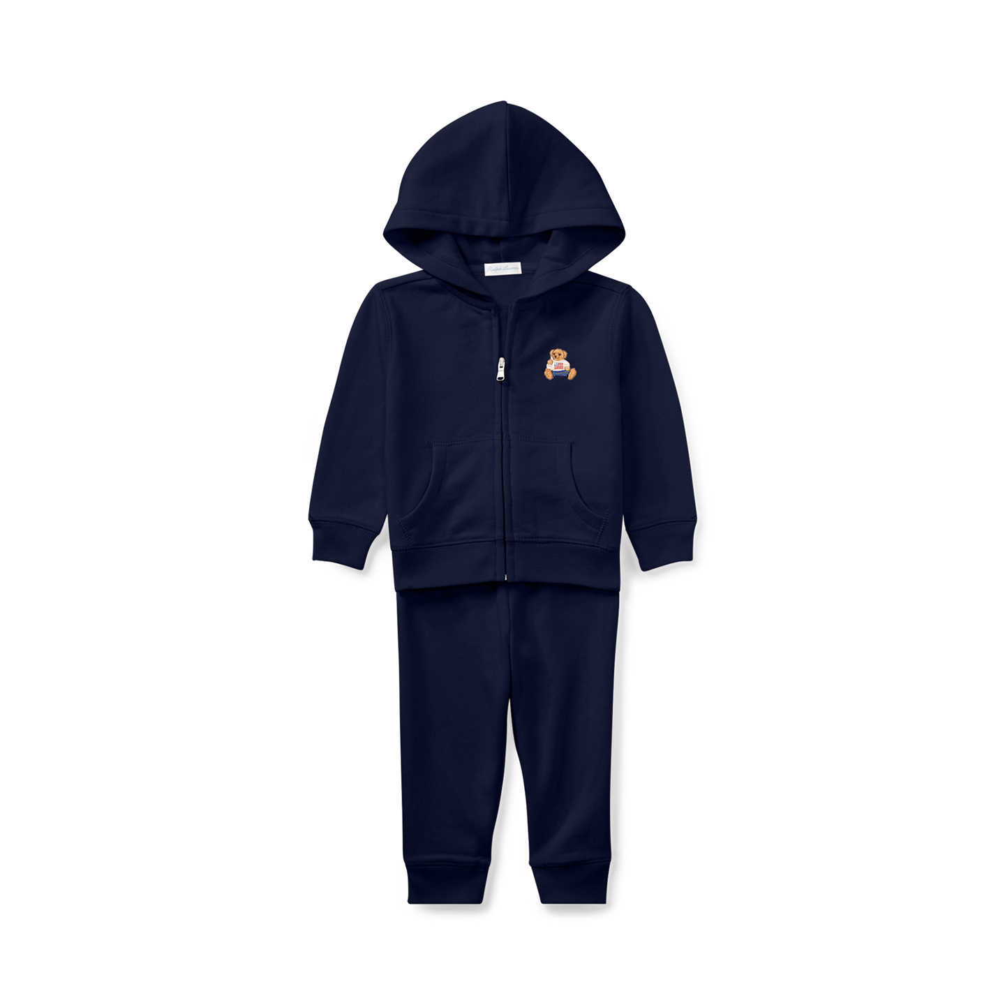 Детские комплекты Ralph Lauren Polo Bear French Terry Hoodie & Pant, цвет: Тёмно-синий — фото 2