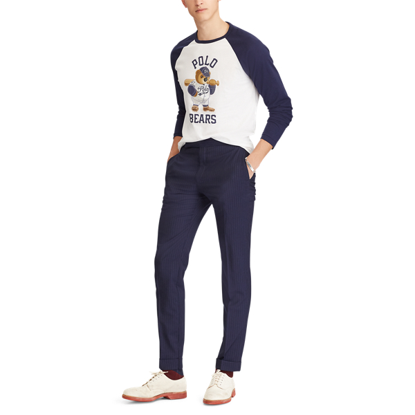 White/Cruise Navy Custom Slim Fit Cotton T-Shirt Polo Ralph Lauren 3