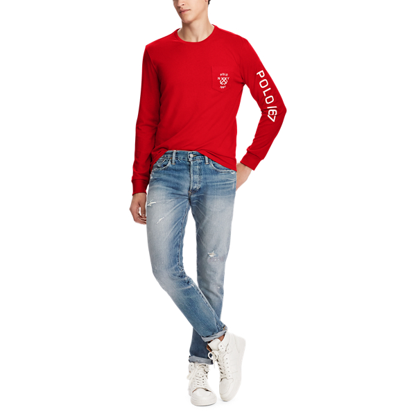 Rl2000 Red Custom Slim Fit Cotton T-Shirt Polo Ralph Lauren 2