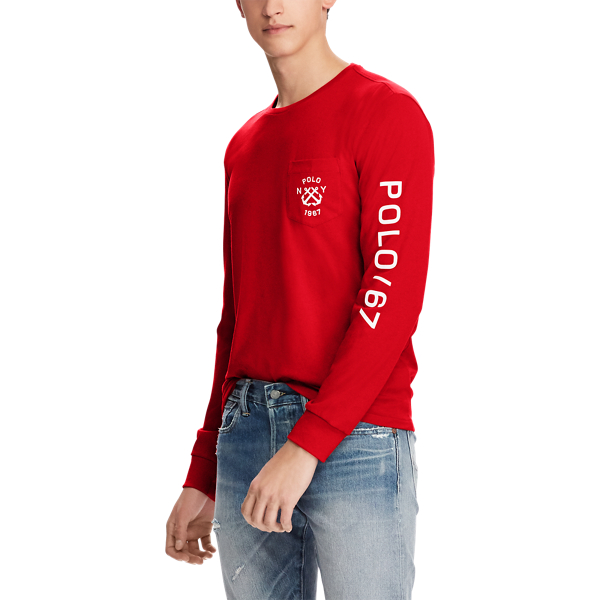 Rl2000 Red Custom Slim Fit Cotton T-Shirt Polo Ralph Lauren 3