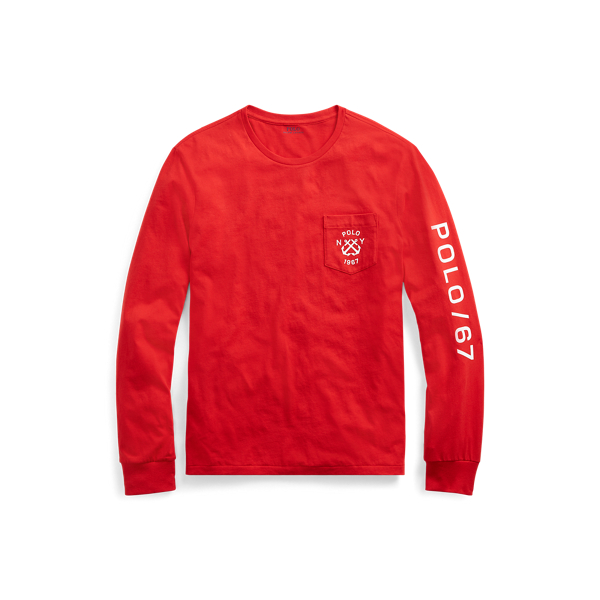 Rl2000 Red Custom Slim Fit Cotton T-Shirt Polo Ralph Lauren 1