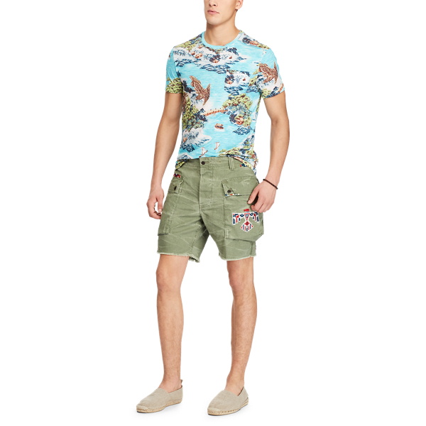 Maglietta in cotone Custom Slim-Fit Polo Ralph Lauren in Panorama hawaiano 3