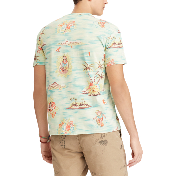 Prepster Hawaiian Custom Slim Fit Cotton T-Shirt Polo Ralph Lauren 5