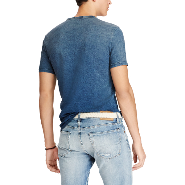 Maglietta in cotone Custom Slim-Fit Polo Ralph Lauren in Dark Indigo 5