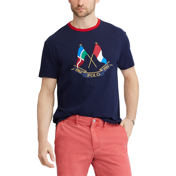 Classic Fit Cotton T-Shirt Polo Ralph Lauren em Cruise Navy 3
