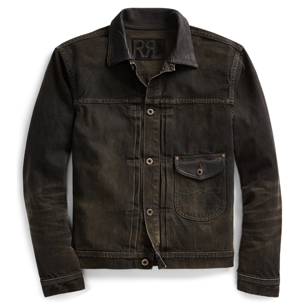 Leather-Trim Selvedge Jacket RRL 1