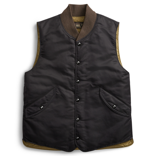 Gilet in piumino e twill RRL in 1