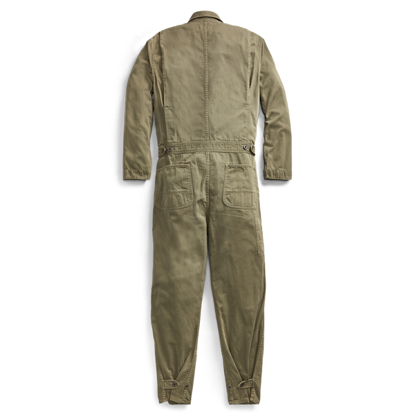 Olive Cotton Herringbone Coverall RRL 2