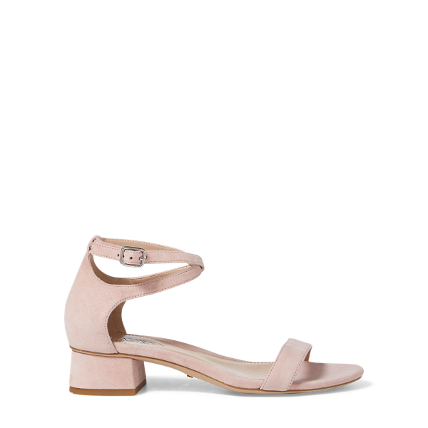 Dusty Pink Betha Suede Sandal Lauren 3