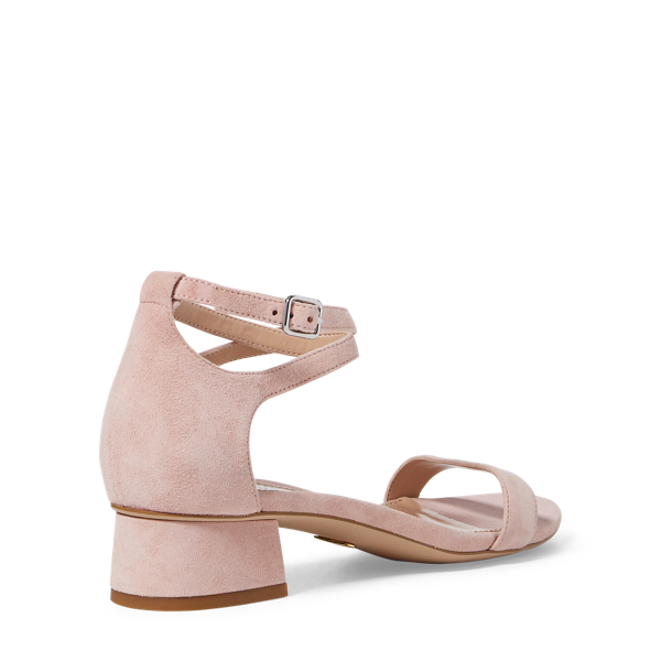 Dusty Pink Betha Suede Sandal Lauren 4