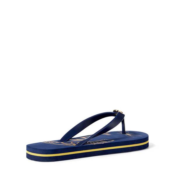 Modern Navy/RL Gold Elissa II Thong Sandal Lauren 3