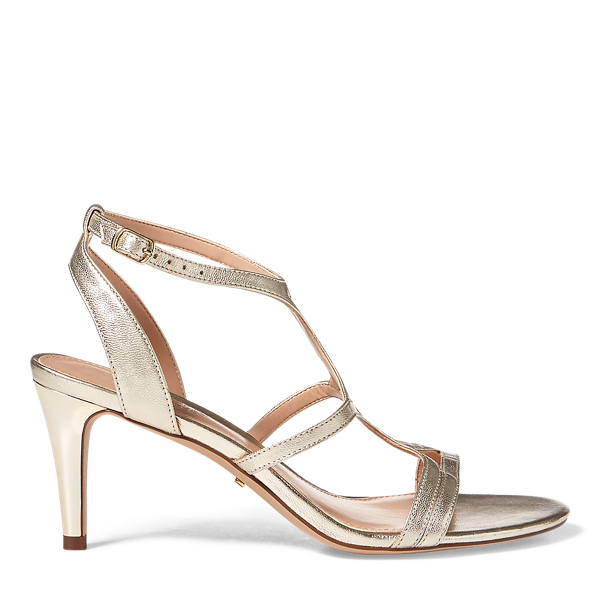 Gilah Metallic Leather Sandal