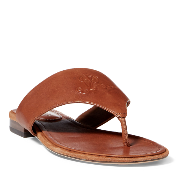 Deandra Leather Thong Sandal Lauren 1