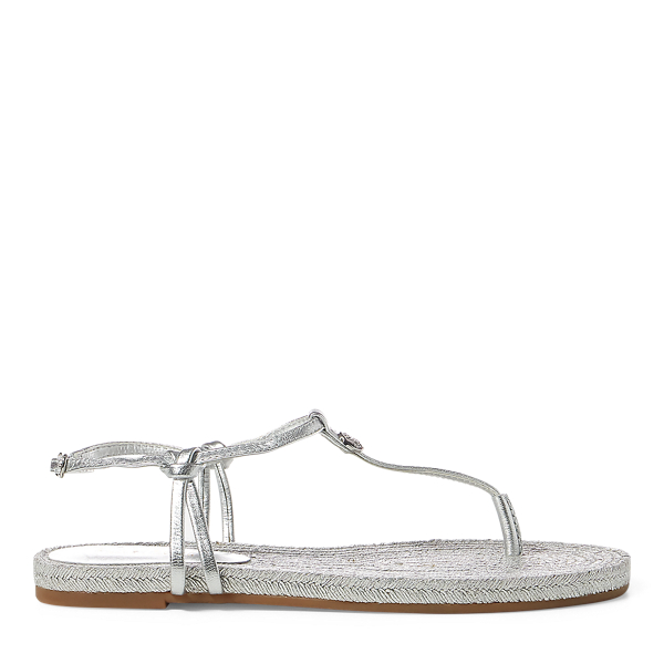 Metallic Leather Sandals Lauren 1