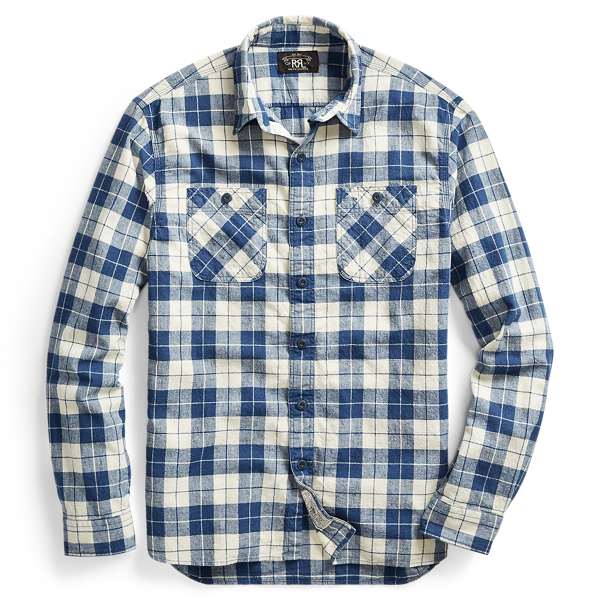 Plaid Cotton-Blend Workshirt
