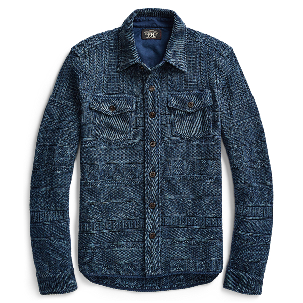 Knit Cotton-Linen Workshirt RRL in 1
