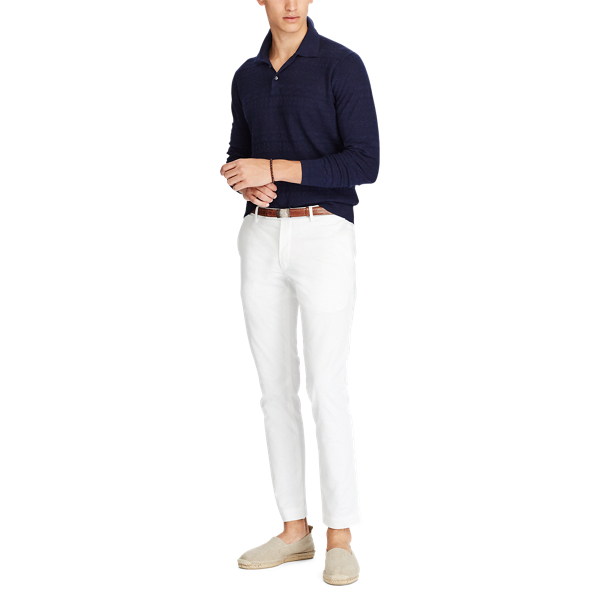 Navy Cotton-Linen Sweater Polo Ralph Lauren 3