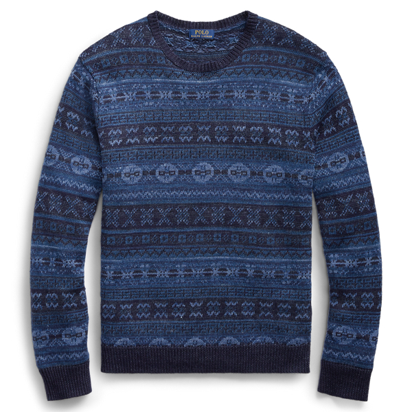 Fair Isle Linen-Cotton Sweater Polo Ralph Lauren 1