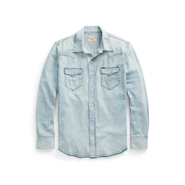 Ralph lauren denim western shirt online