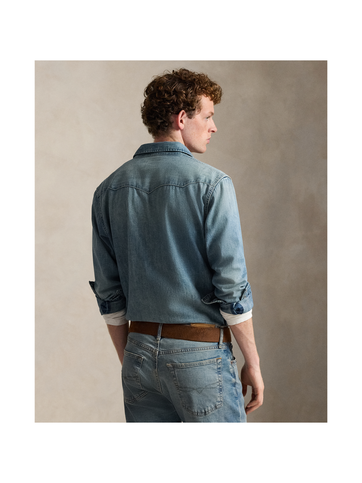 Ralph Lauren Slub Denim Western Shirt — фото 2