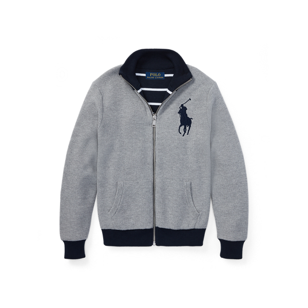 Reversible Cotton Sweater Boys 6-14 Years em 1