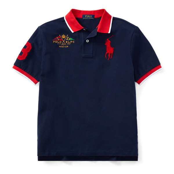 Featherweight Cotton Mesh Polo for Boys Ralph Lauren IL