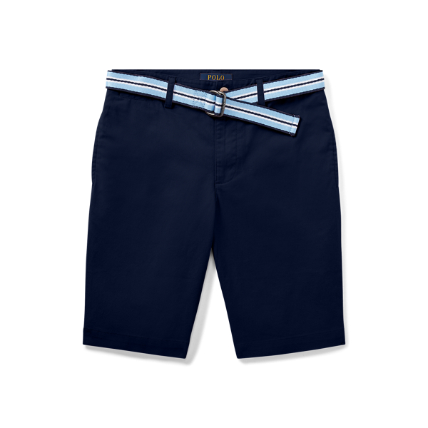 Slim Fit Belted Stretch Short