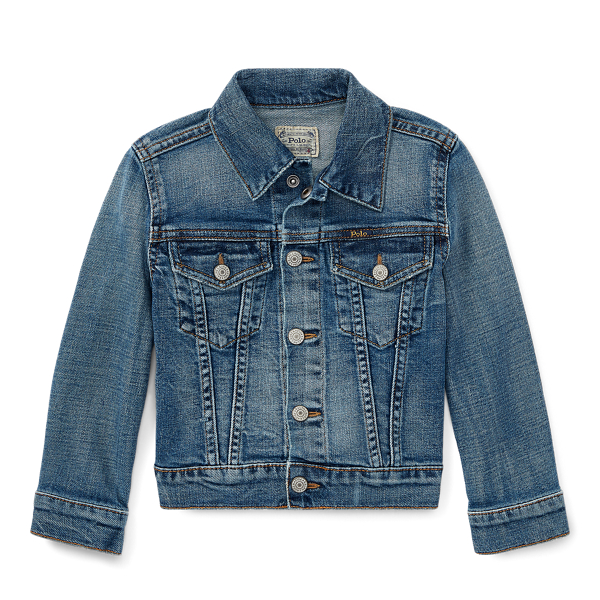 Giacca trucker in denim stretch Boys 1.5-6 Years in 1