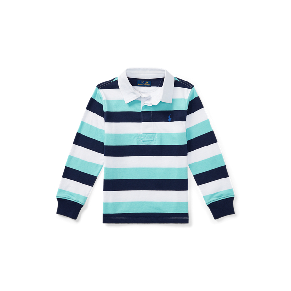 Camicia rugby in jersey a righe Boys 1.5-6 Years in 1