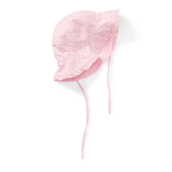 Eyelet Cotton Bucket Hat Baby Girl 1