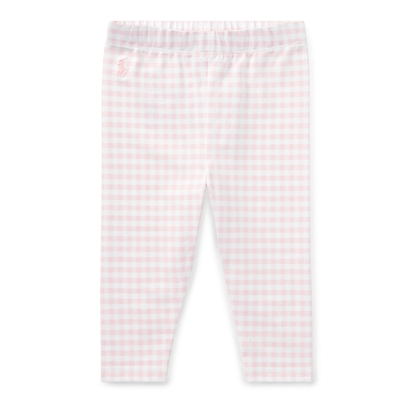 Gingham Jersey Legging Baby Girl 1