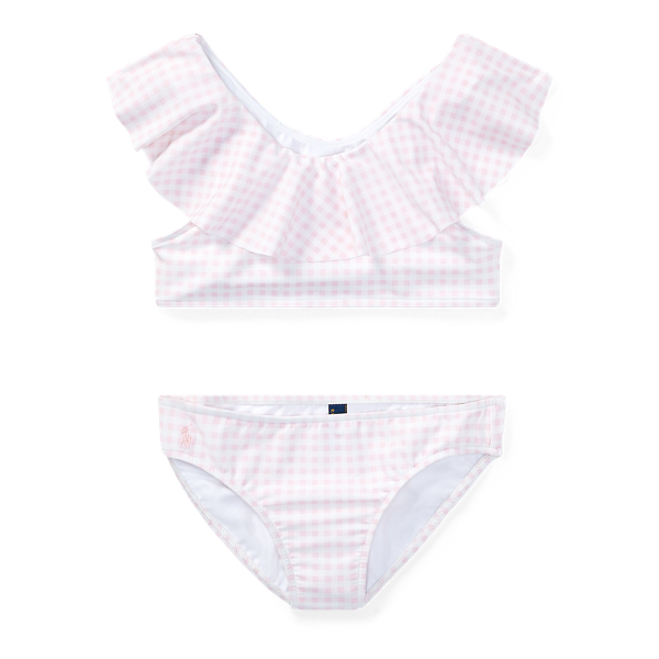 Gingham Two-Piece Swimsuit Girls 7-14 Years em 1
