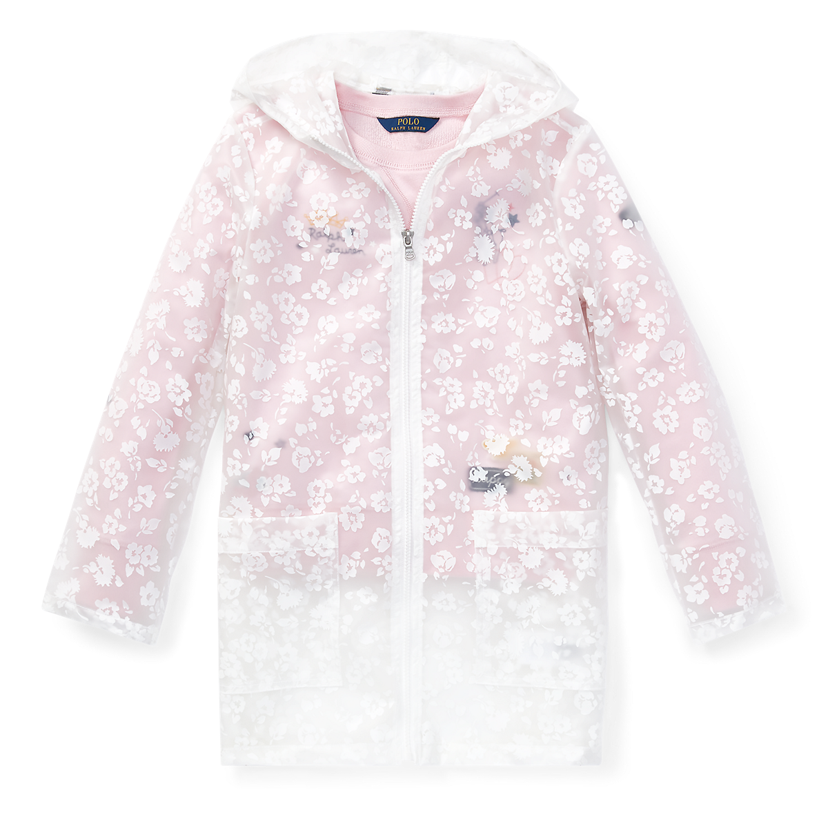 Floral Transparent Raincoat