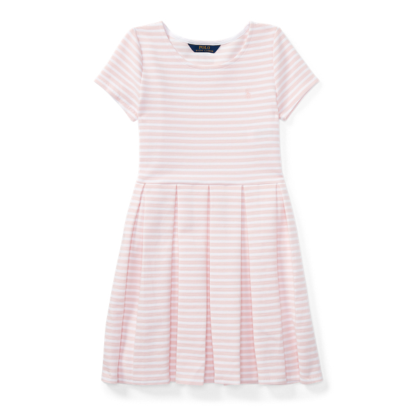 Robe &agrave; plis ray&eacute;e jersey&nbsp;ponte Girls 7-14 Years en 1