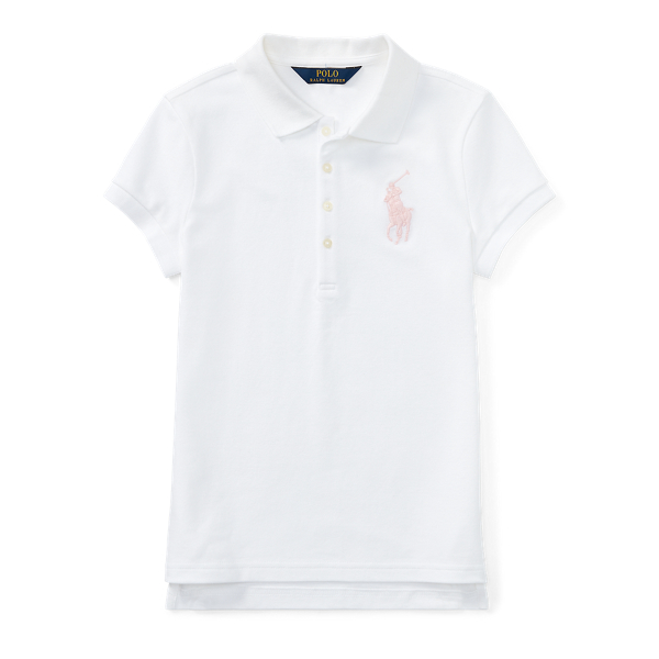 Big Pony Stretch Mesh Polo Girls 7-14 Years 1