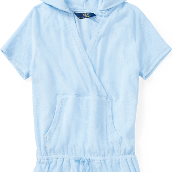 Hooded Cotton Terry Romper Girls 7-14 Years 1