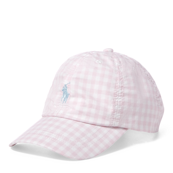 Gingham Poplin Baseball Cap Girls 7-14 Years in 1