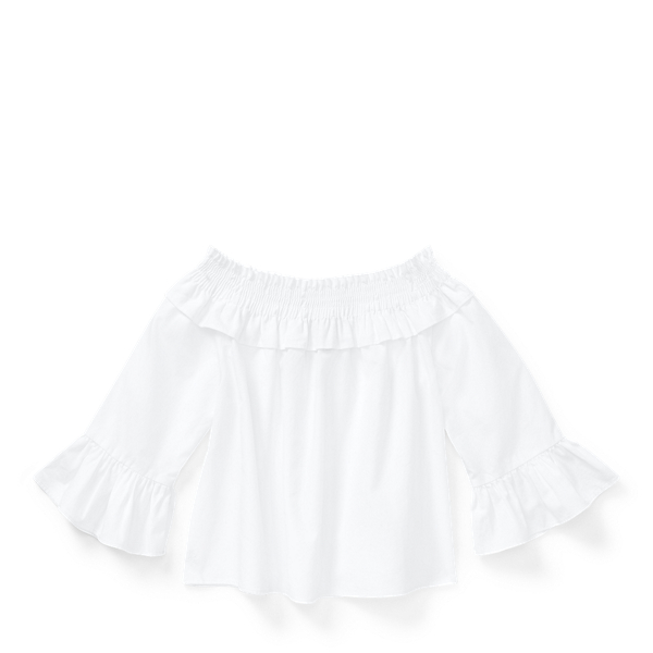 Smocked Cotton Bell-Sleeve Top Girls 1.5-6.5 Years 1