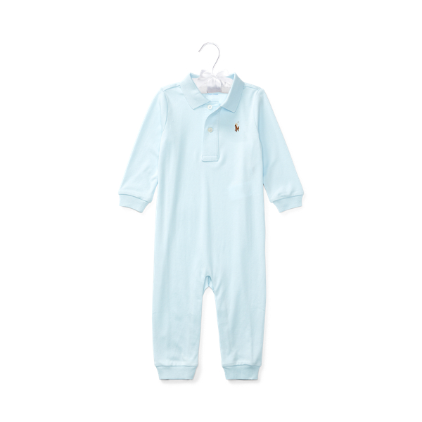 Soft Cotton Polo Coverall Baby Boy 1