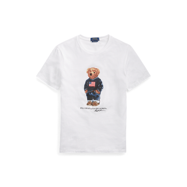 Custom Slim Fit Bear T Shirt Ralph Lauren UK