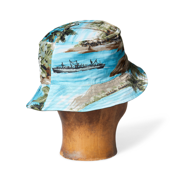 Blue Olive Reversible Packable Bucket Hat RRL 2