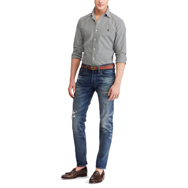 Black/White Classic Fit Checked Shirt Polo Ralph Lauren 2