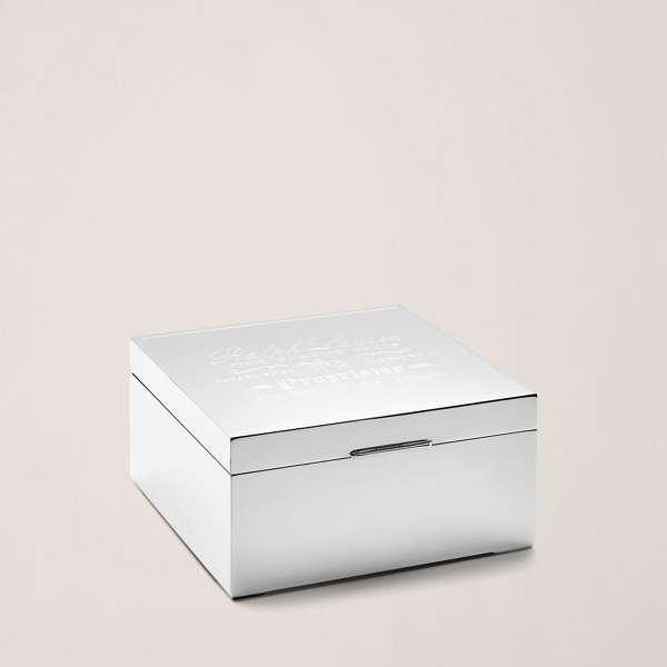 Coffret distinctif en acajou Ralph Lauren Home en Argent 1